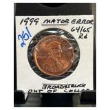 1999 Lincoln Penny With Broadstrike Error