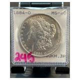1884-O Morgan Silver Dollar MS-60