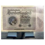 German 100,000 Mark Banknote
