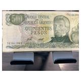 Argentinian 500 Pesos Banco Central Note