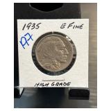1935 Buffalo Nickel in EF Condition