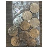 Bag of US Eisenhower Dollar Coins