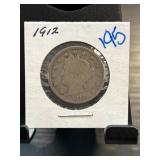 1912 Liberty Head V Nickel in Holder