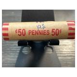 Roll of Mixed Wheat Pennies Cents