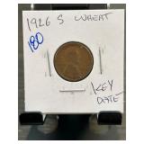 1926 S Wheat Penny in Staple Flip