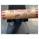 Roll of Mixed Wheat Pennies Cents