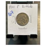 1921 P Buffalo Nickel Coin