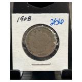 1908 Liberty Head Nickel in Holder