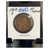 1919-S Lincoln Wheat Cent in Flip