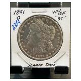 1891 Morgan Silver Dollar VF/EF Condition
