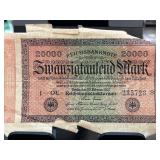 German 20,000 Mark Banknote Reichsbanknote