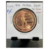 Golden State Mint .999 Copper Second Amendment Coi