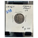 1976-S Cameo Proof Roosevelt Dime