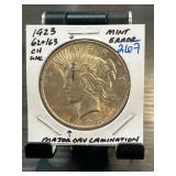 1923 Peace Dollar with Mint Error