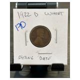 1922-D Lincoln Wheat Cent Coin