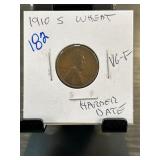 1910-S Lincoln Wheat Cent, VG-F Condition