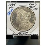 1884-O/O Morgan Silver Dollar VAM-6 Variety