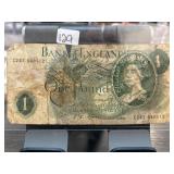 Bank of England One-Pound Note