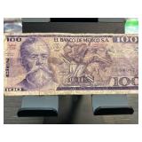 Banco de Mexico 100 Pesos Banknote