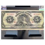 Banco de Mexico 5 Pesos Banknote