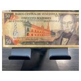 1995 Banco Central de Venezuela 50 Bolivares Note