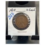 1912 Lincoln Wheat Cent in Very Good Condition
