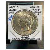 1923-S Peace Dollar VAM-1C Rarity