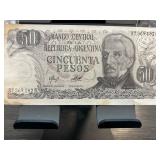 Argentina 50 Pesos Banknote " Republica Argentin
