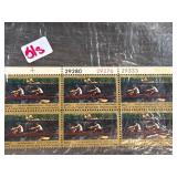 Block of 5-Cent US Postage Stamps