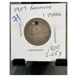 1907 Germany 1 Mark Coin