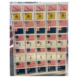 Sheet of 6-Cent U.S. Historic Flags Stamps
