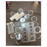 Clear Plastic Coin Supplies Holders