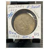 Hungary 1947 5 Forint Coin with Kossuth Design