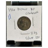 1920 Mexico 20 Centavos Coin
