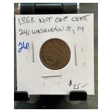 1863 Civil War Token " Not One Cent