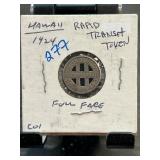 Honolulu 1924 Rapid Transit Token
