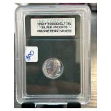 1963-P Roosevelt Dime INB Certified Proof 70