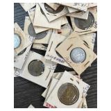 World Coins in Paper Holders