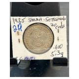 1935 Strait Settlements 20-Cent Coin