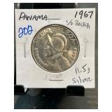 1967 Panama Medio Balboa Silver Coin