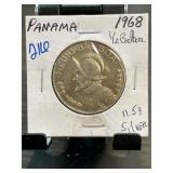 1968 Panama 1/2 Balboa Coin