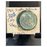 1961 South Africa 50 Cent Silver Coin