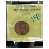Lincoln Cent Off-Center Strike Error Coin