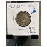 1960 Japan 100 Yen Silver Coin