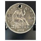 1861 Seated Liberty Half Dollarï¿½