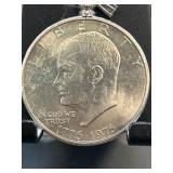 1976 Bicentennial Eisenhower Dollar Coin Pendant