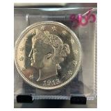 1913 Liberty Head Nickel Replica in Protective Cas