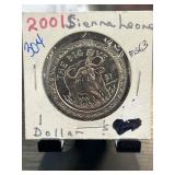 2001 Sierra Leone Buffalo Coin