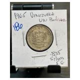 1965 Venezuela One Bolivar Coin