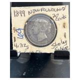 1899 Newfoundland 20 Cents Coin